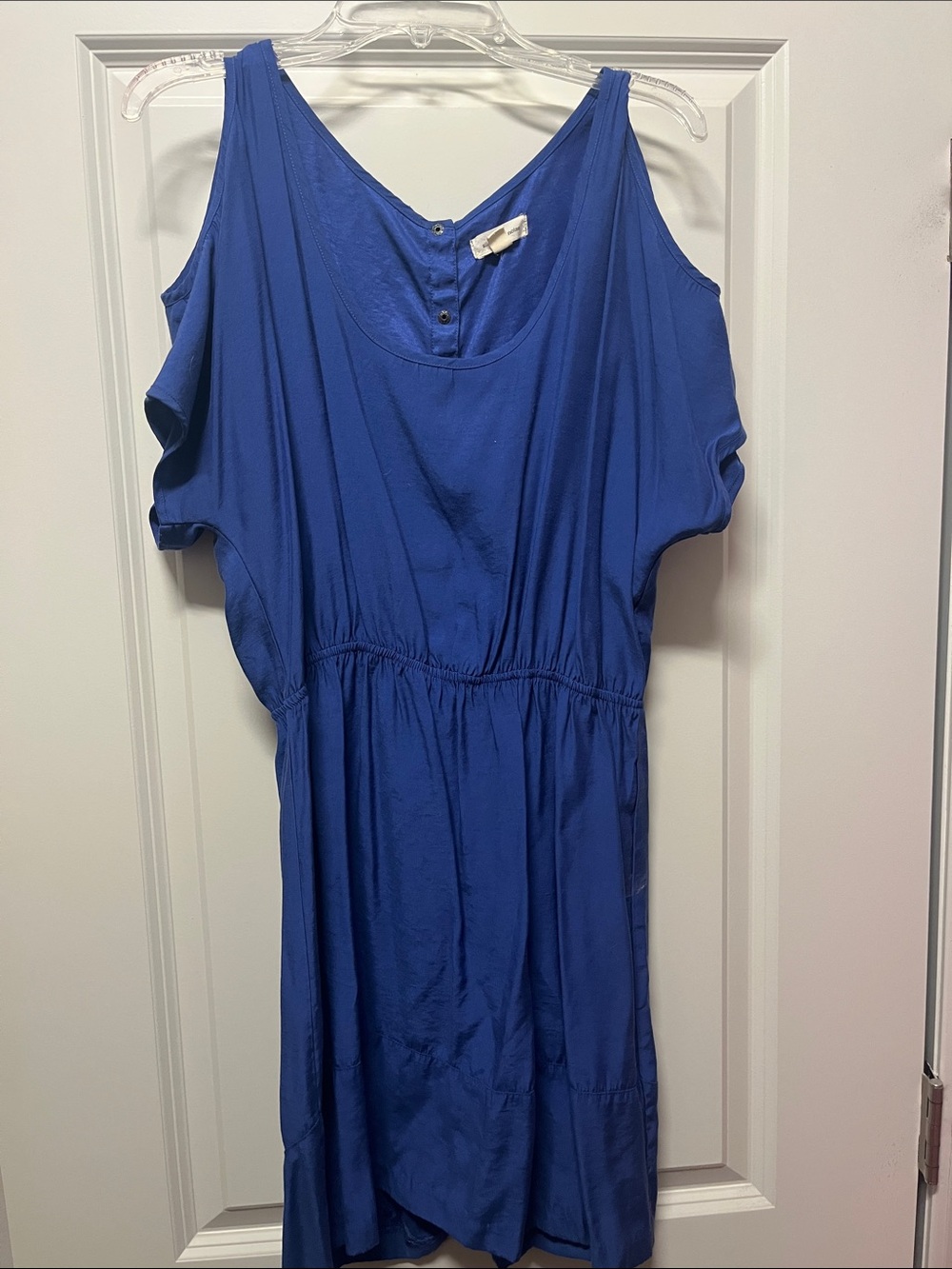 silence + noise Royal Blue Cold-Shoulder Tunic Dress
